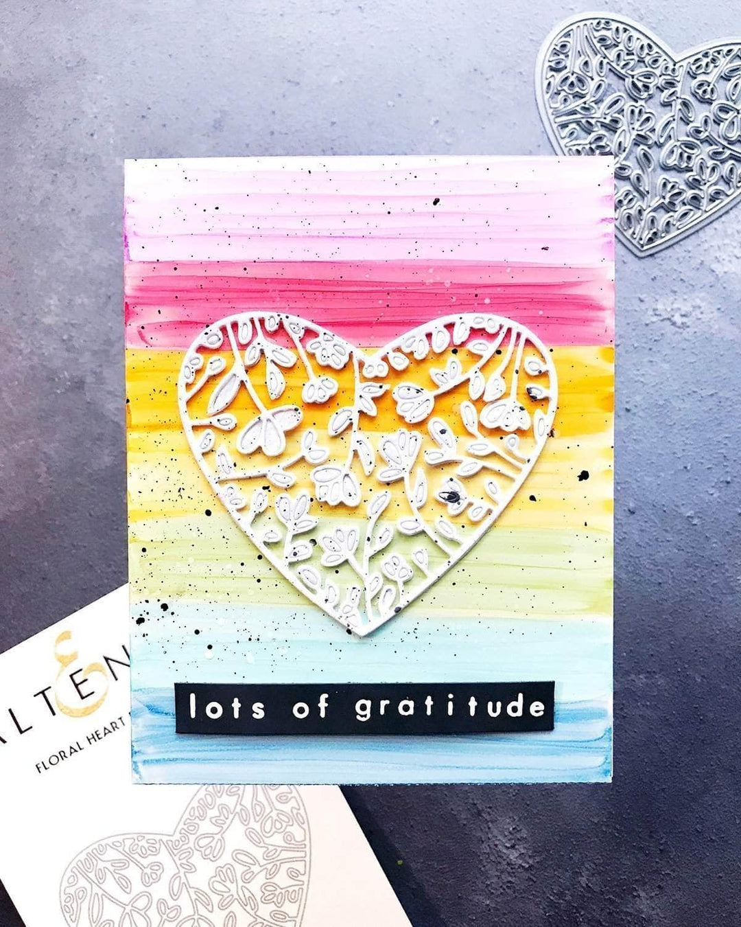 Dies Floral Heart Frame Die