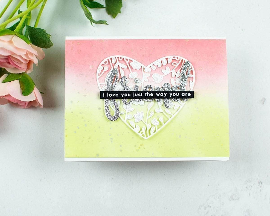 Dies Floral Heart Frame Die