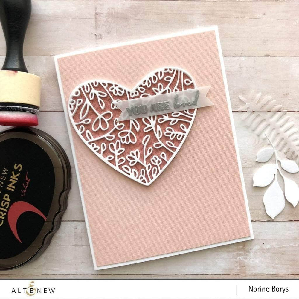 Dies Floral Heart Frame Die