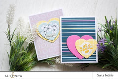 Dies Halftone Hearts Nesting Die Set