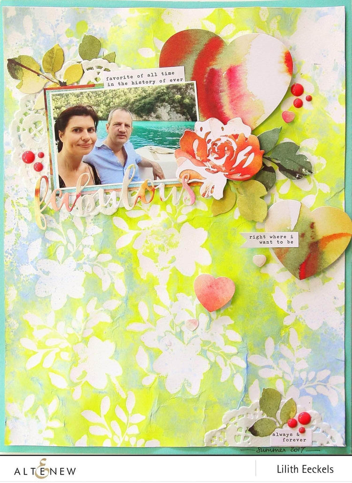 Dies Halftone Hearts Nesting Die Set