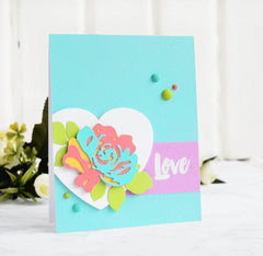 Dies Halftone Hearts Nesting Die Set