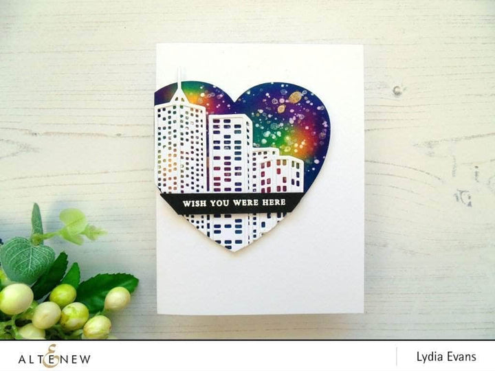 Dies Halftone Hearts Nesting Die Set