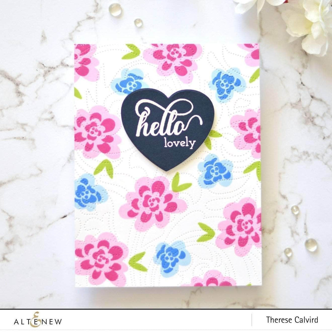 Dies Halftone Hearts Nesting Die Set