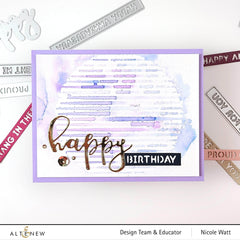 Dies Happy Holidays Script Die Set