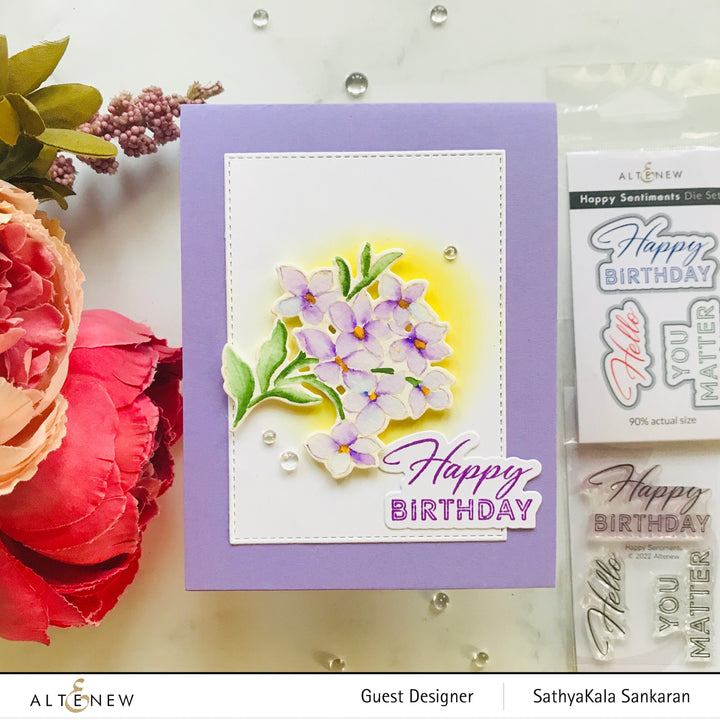 Dies Happy Sentiments Die Set