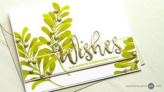Dies Holiday Script Words Die Set