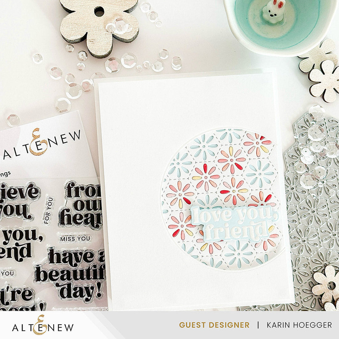 Dies Honeycomb Daisies Cover Die