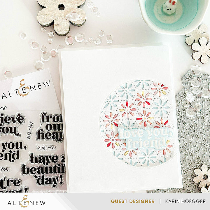 Dies Honeycomb Daisies Cover Die