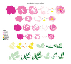 Dies Jumbo Garden Picks Layering Die Set