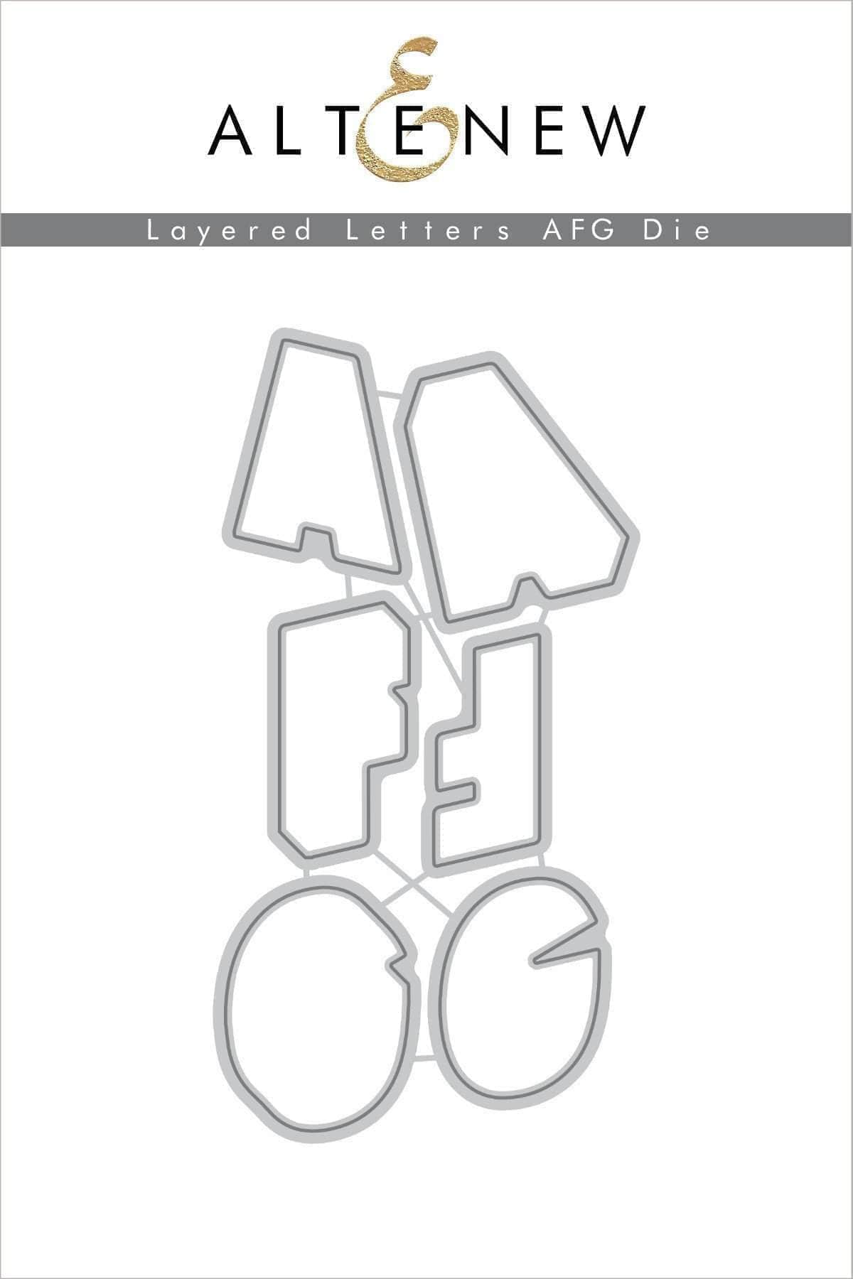 Dies Layered Letters AFG Die Set