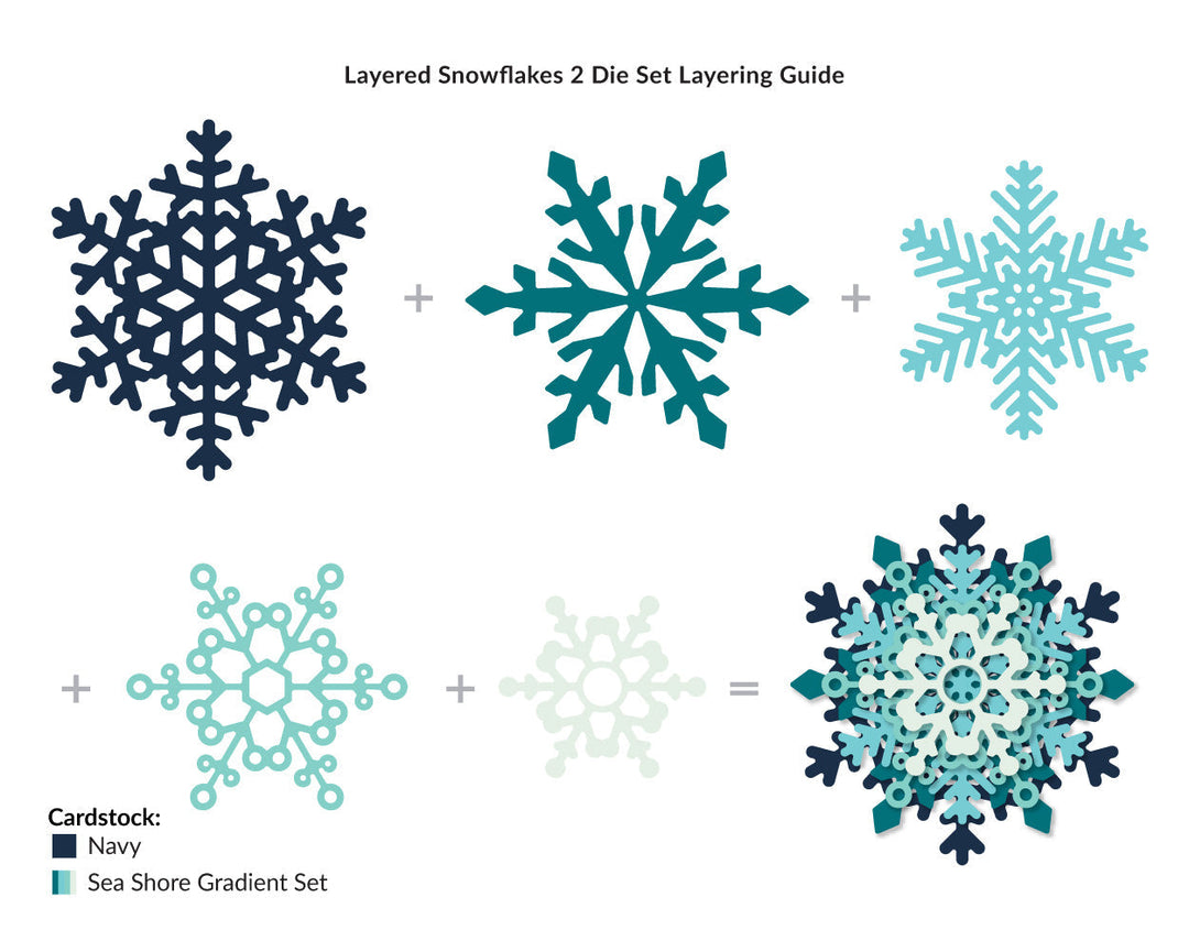 Dies Layered Snowflakes 2 Die Set
