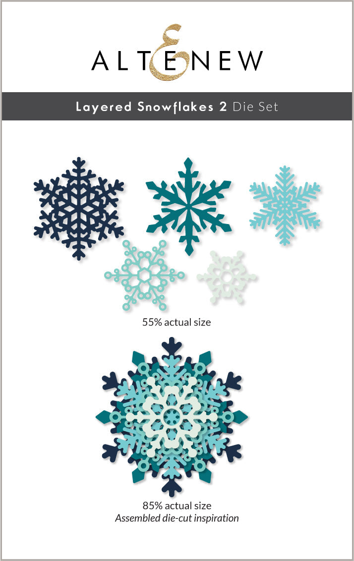Dies Layered Snowflakes 2 Die Set
