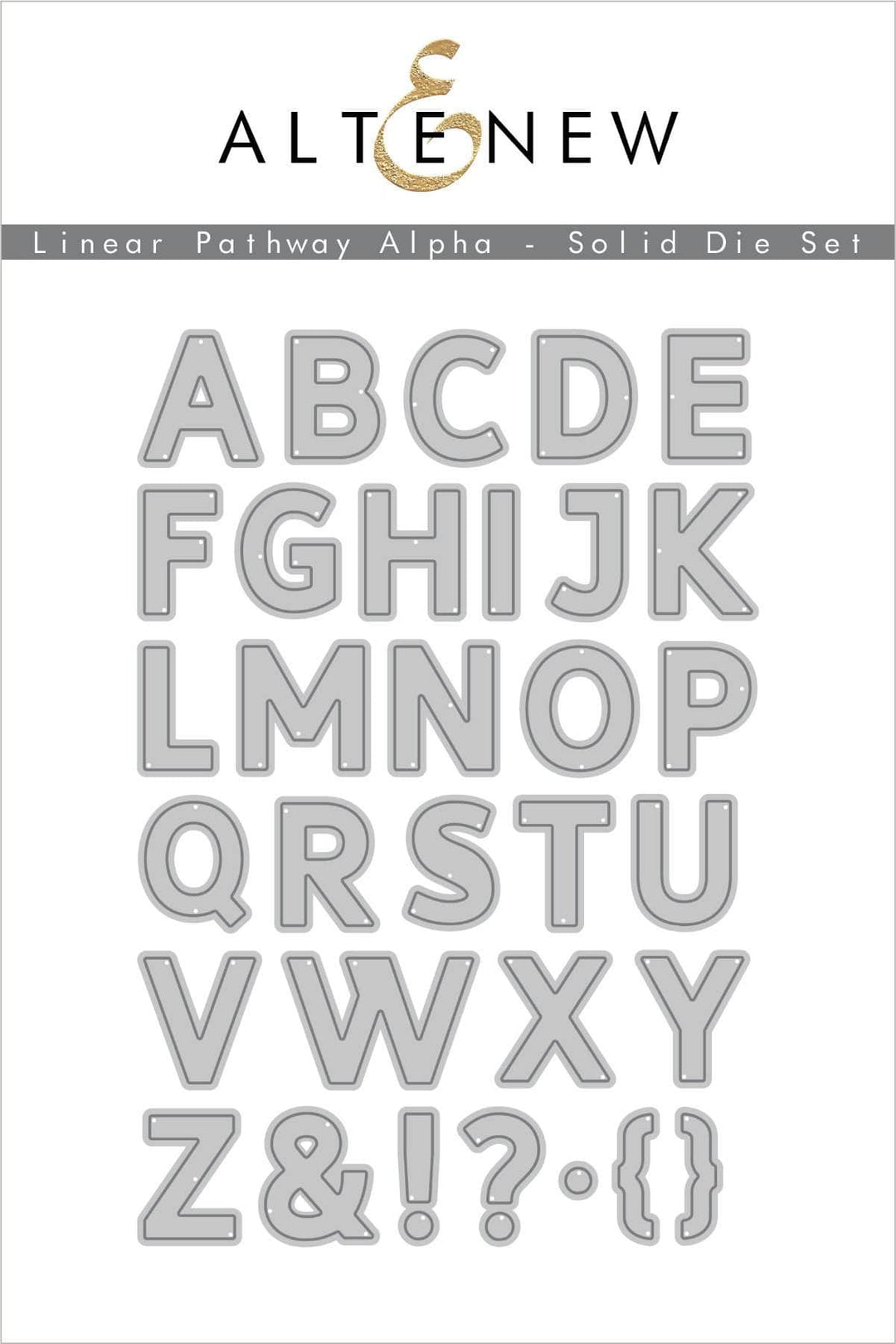 Dies Linear Pathway Alpha - Solid Die Set