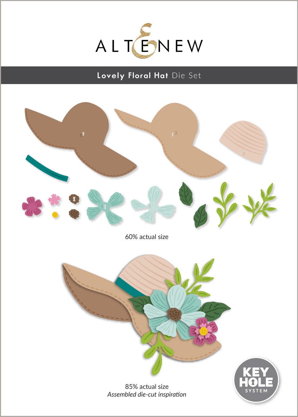 Dies Lovely Floral Hat Die Set