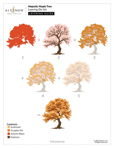 Dies Majestic Maple Tree Layering Die Set