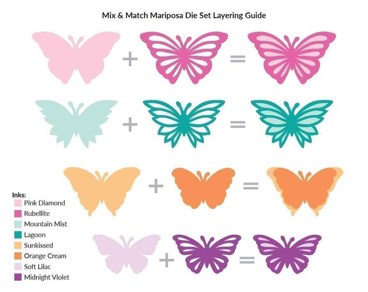 Dies Mix & Match Mariposa Die Set