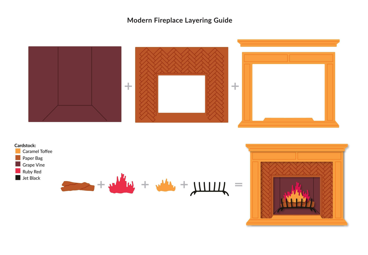 Dies Modern Fireplace Layering Die Set