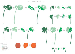 Dies Monstera 3D Die Set