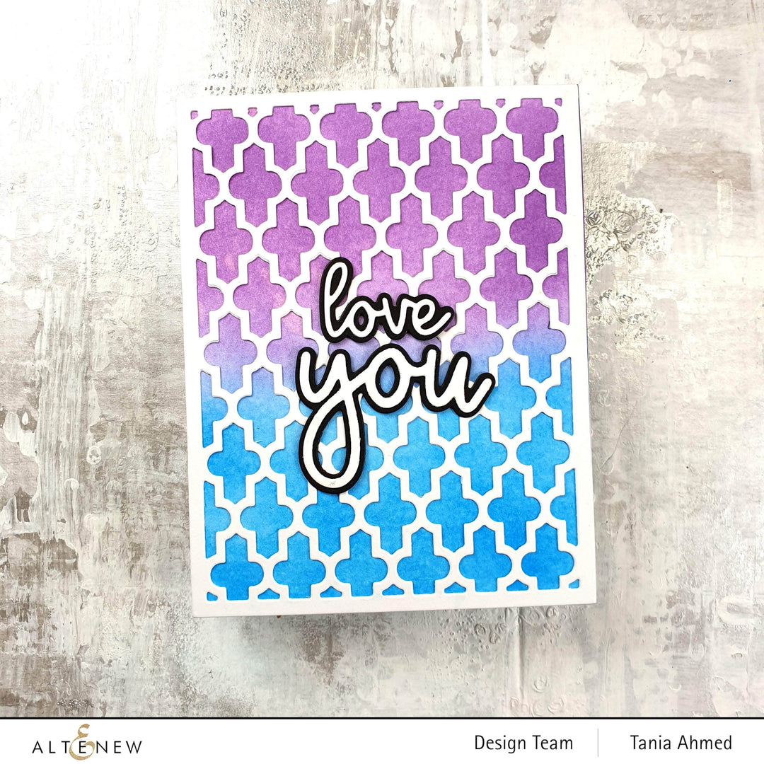 Dies Moroccan Lattice Cover Die