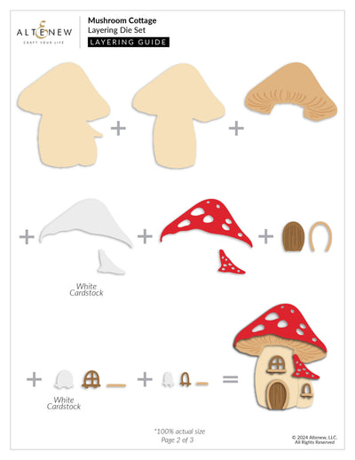 Dies Mushroom Cottage Layering Die Set