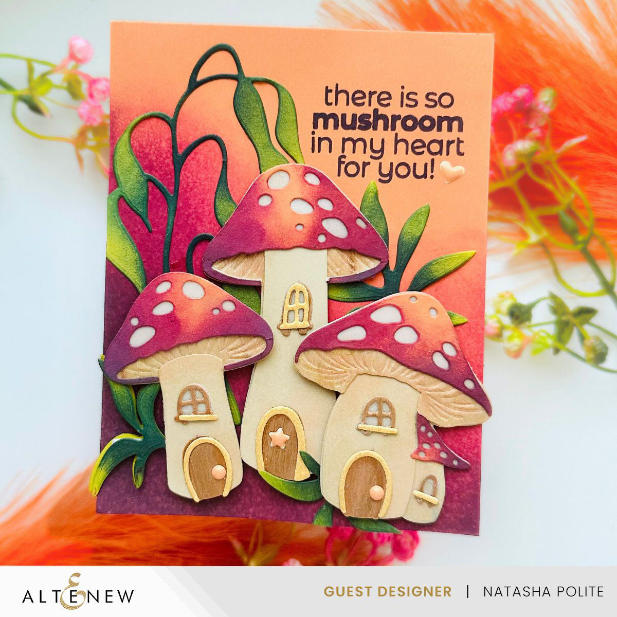 Dies Mushroom Cottage Layering Die Set