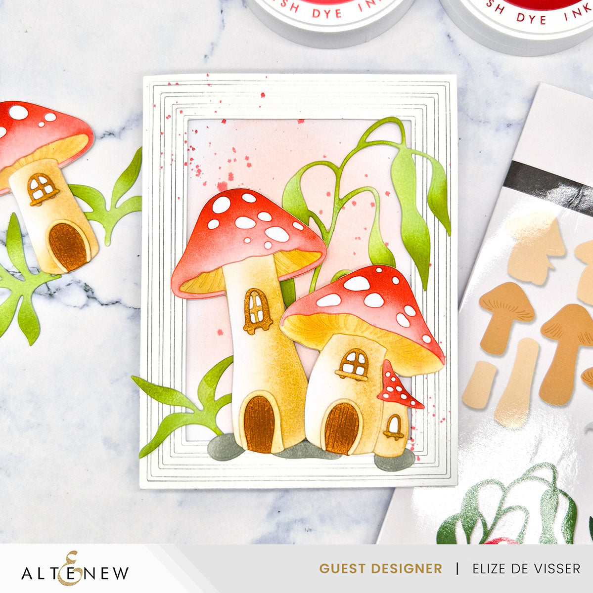 Dies Mushroom Cottage Layering Die Set