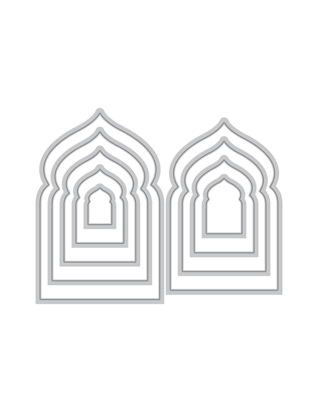 Dies Nesting Serene Archways Die Set