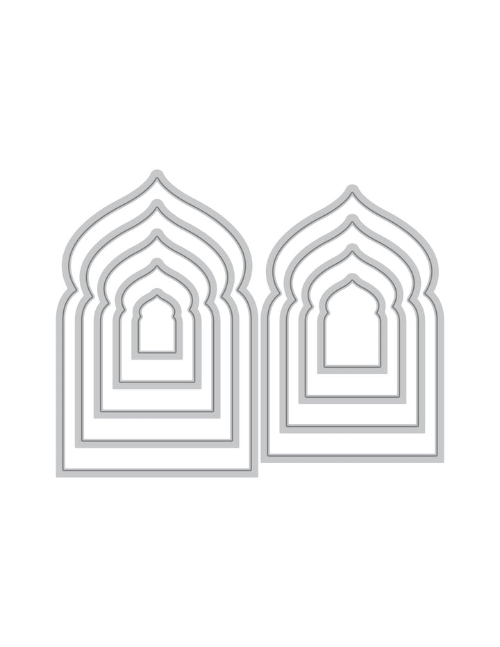 Dies Nesting Serene Archways Die Set