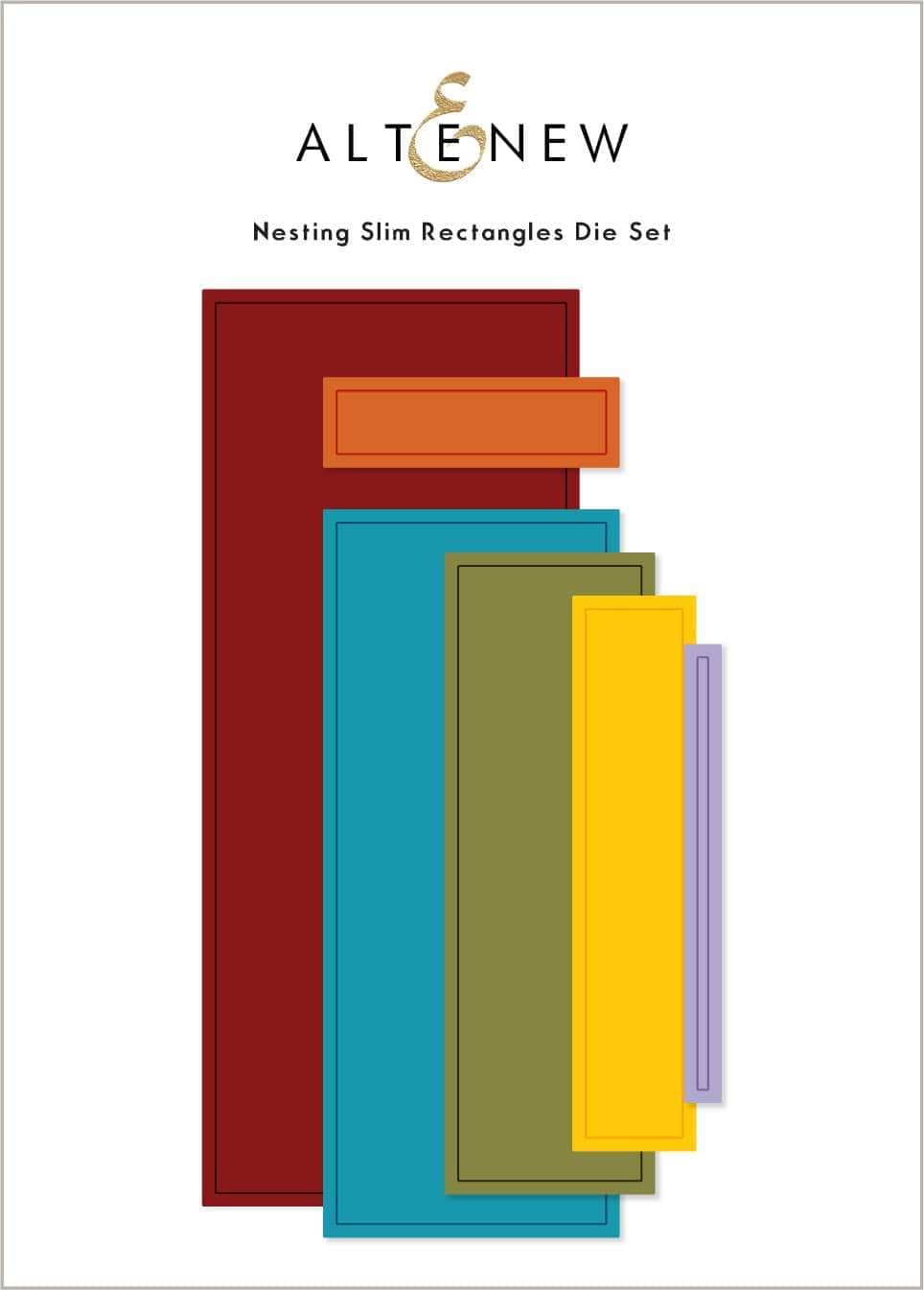 Dies Nesting Slim Rectangles Die Set