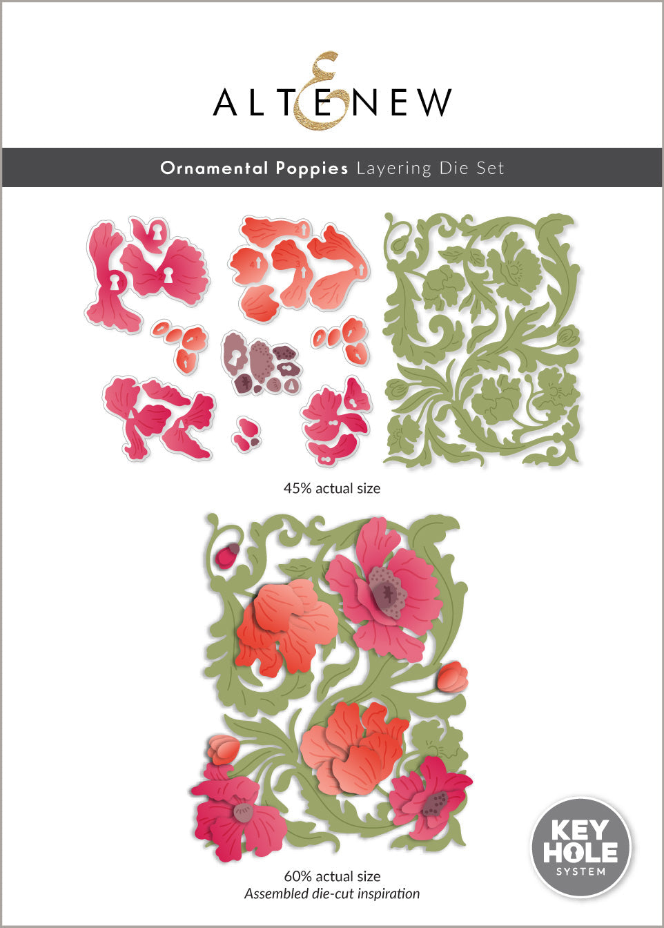 Dies Ornamental Poppies Layering Die Set