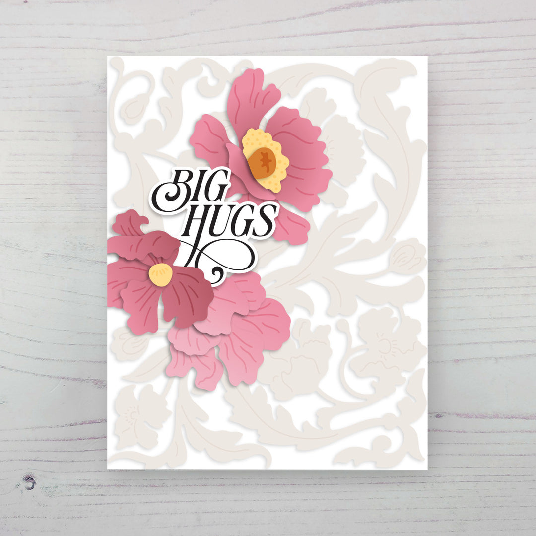 Dies Ornamental Poppies Layering Die Set