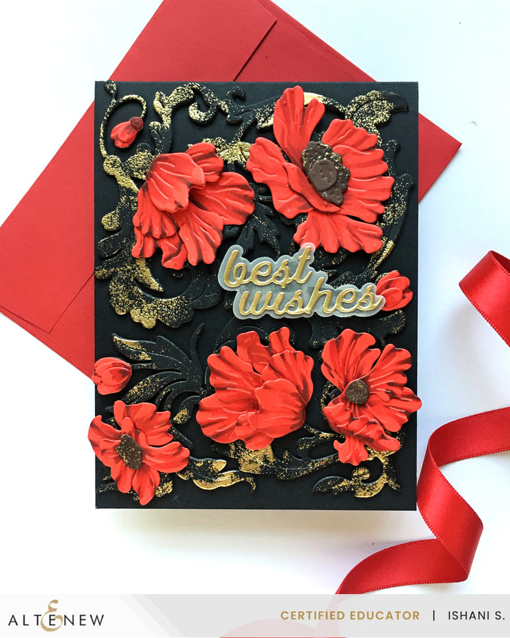 Dies Ornamental Poppies Layering Die Set