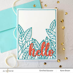 Dies Peeking Leaves Cover Die