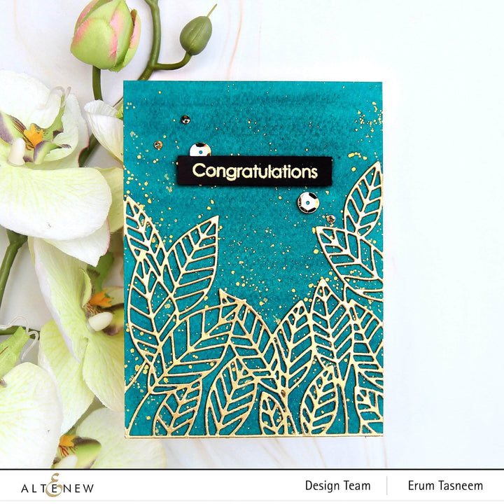 Dies Peeking Leaves Cover Die