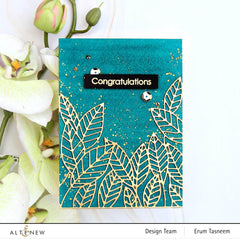 Dies Peeking Leaves Cover Die