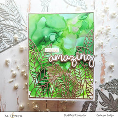 Dies Peeking Leaves Cover Die
