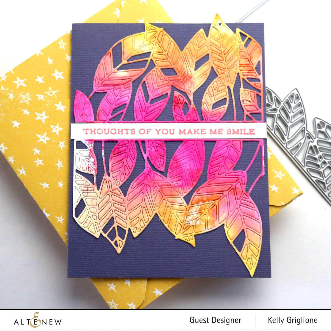 Dies Peeking Leaves Cover Die