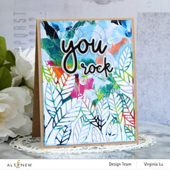 Dies Peeking Leaves Cover Die