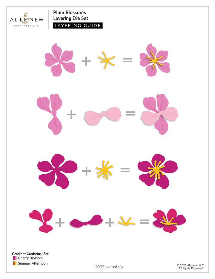 Dies Plum Blossoms Layering Die Set
