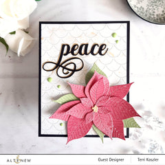 Dies Poinsettia 3D Die Set