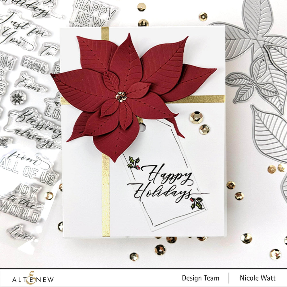 Dies Poinsettia 3D Die Set
