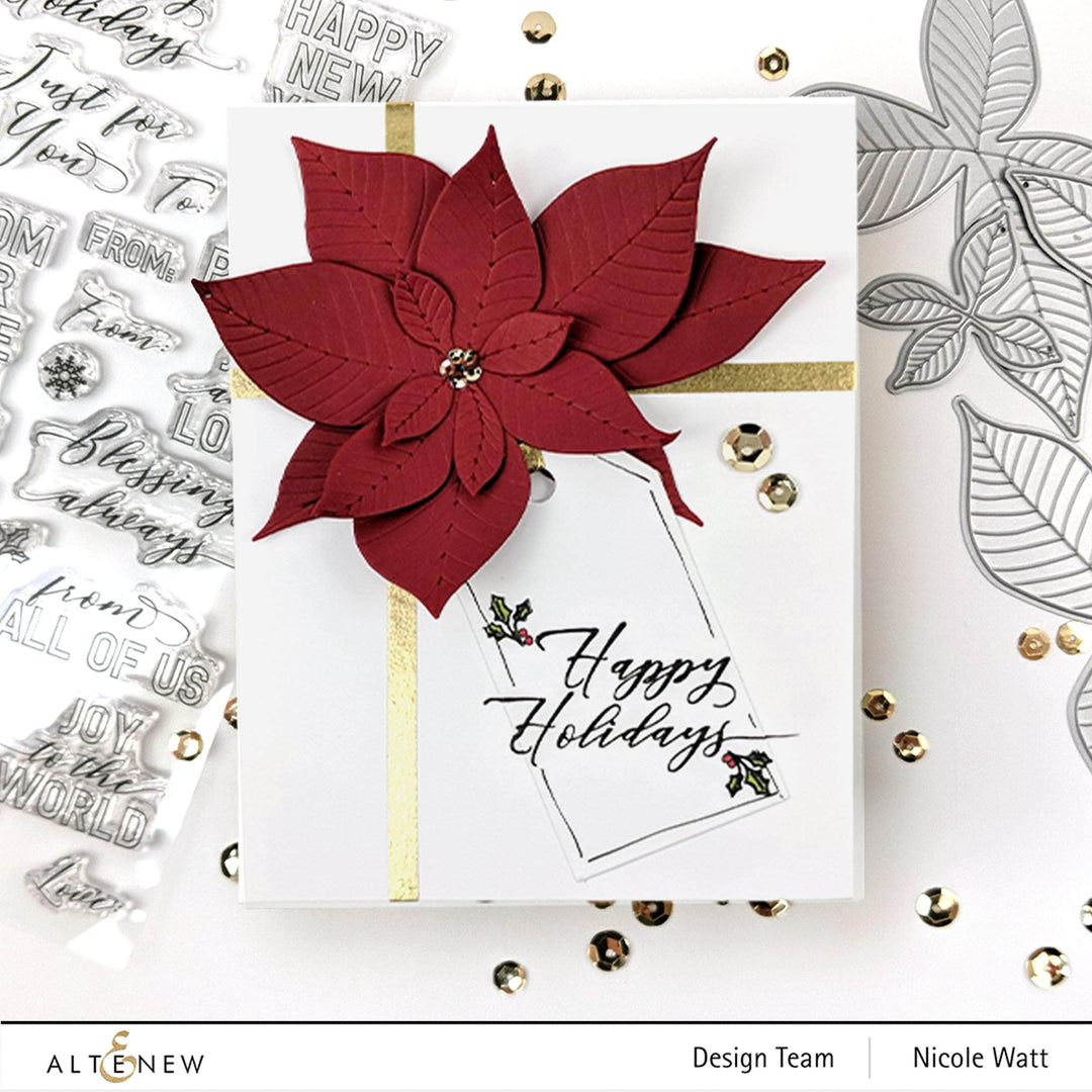 Dies Poinsettia 3D Die Set