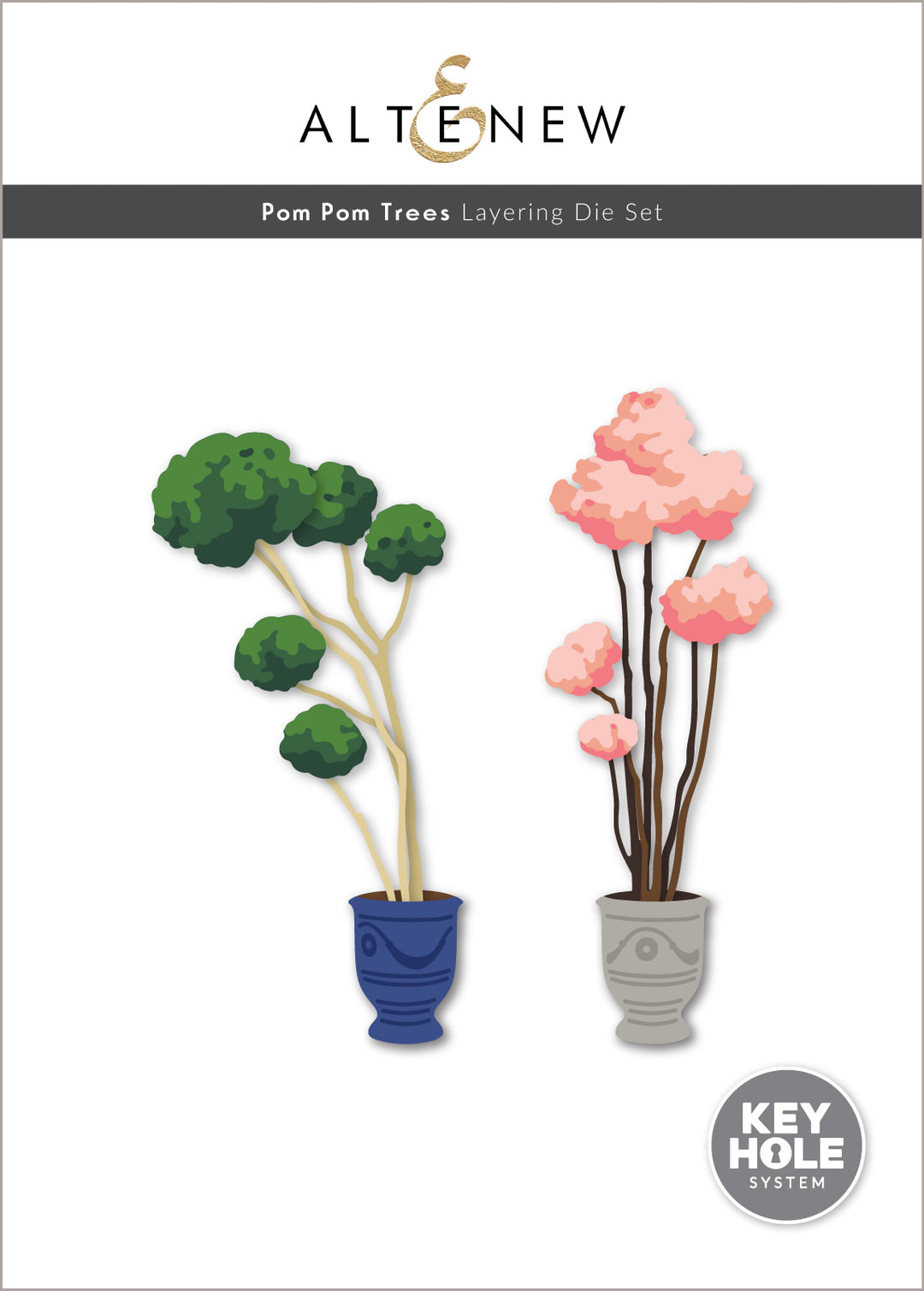 Dies Pom Pom Trees Layering Die Set