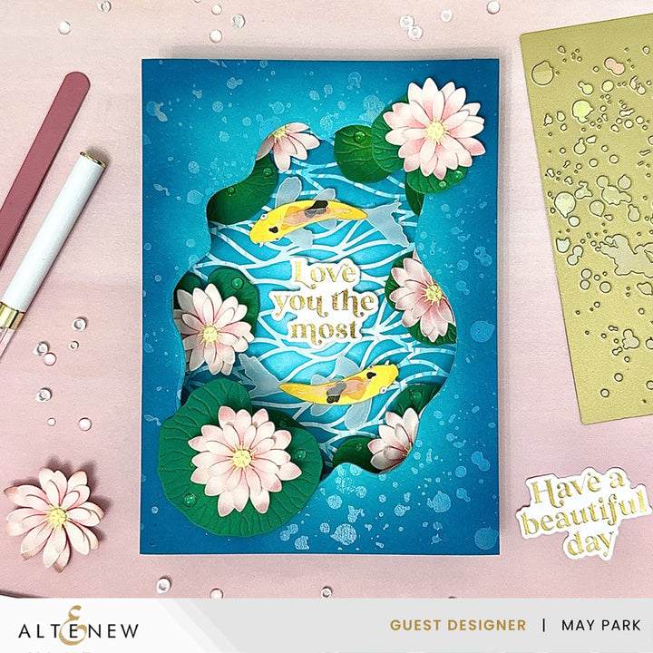 Dies Pond Lilies Layering Die Set