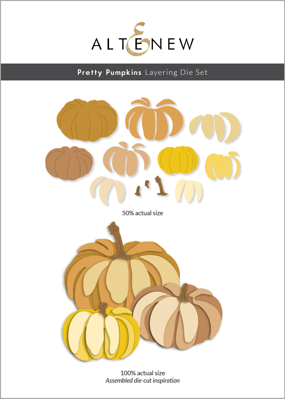 Dies Pretty Pumpkins Layering Die Set