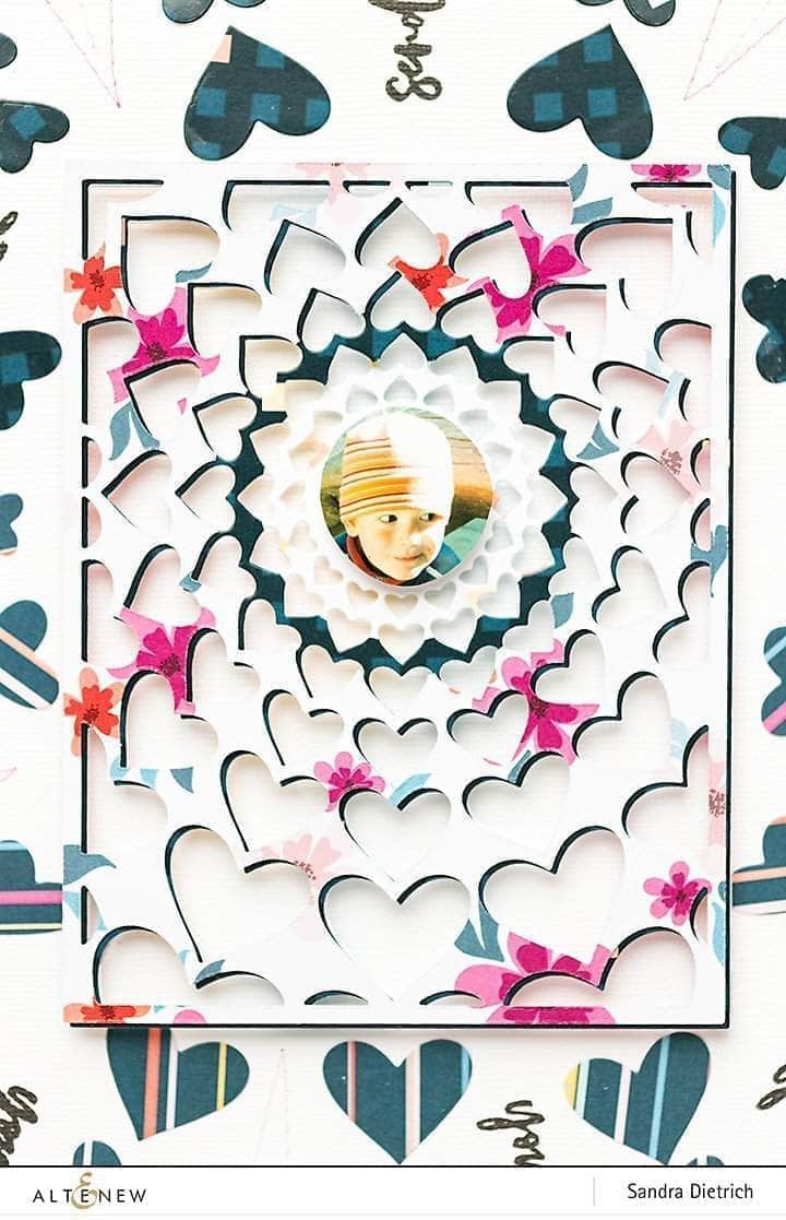 Dies Radial Hearts Cover Die