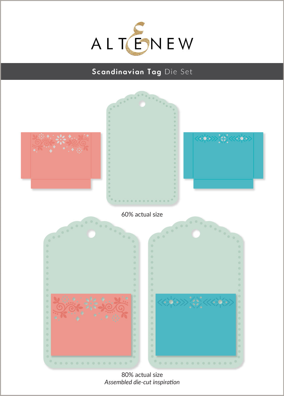 Dies Scandinavian Tag Die Set