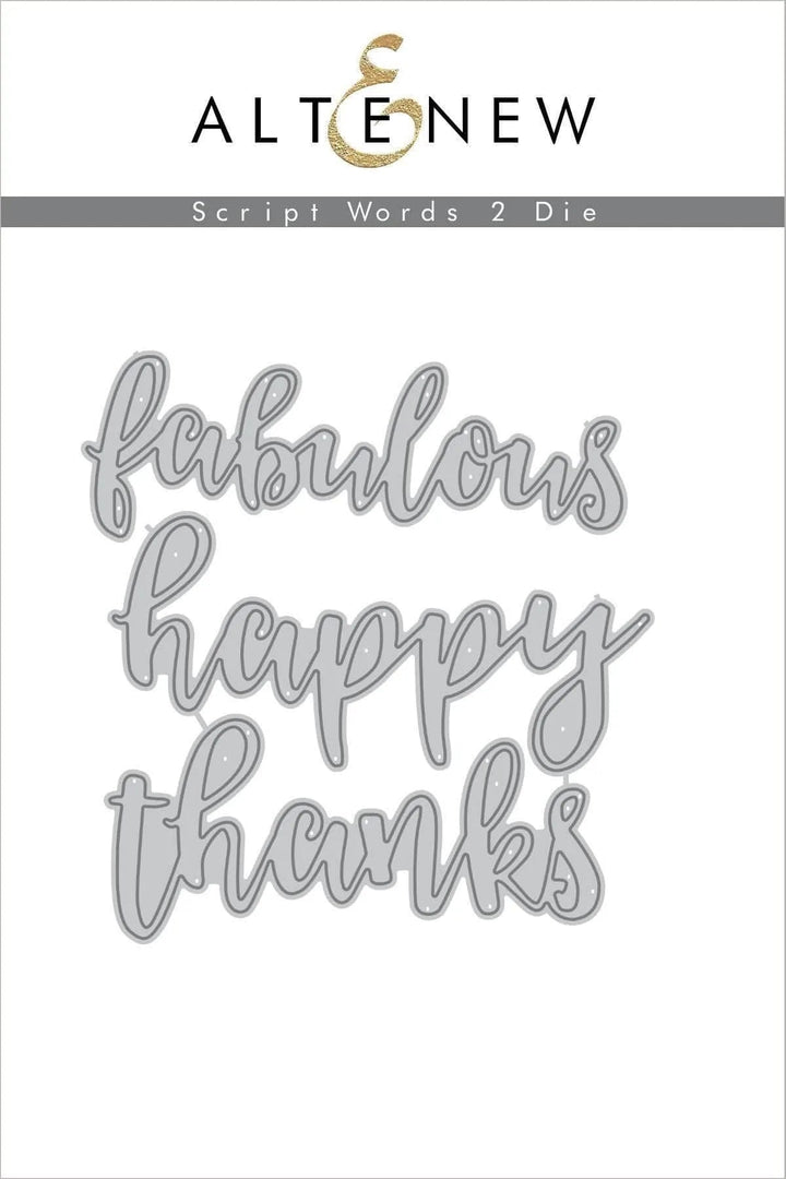 Dies Script Words 2 Die Set