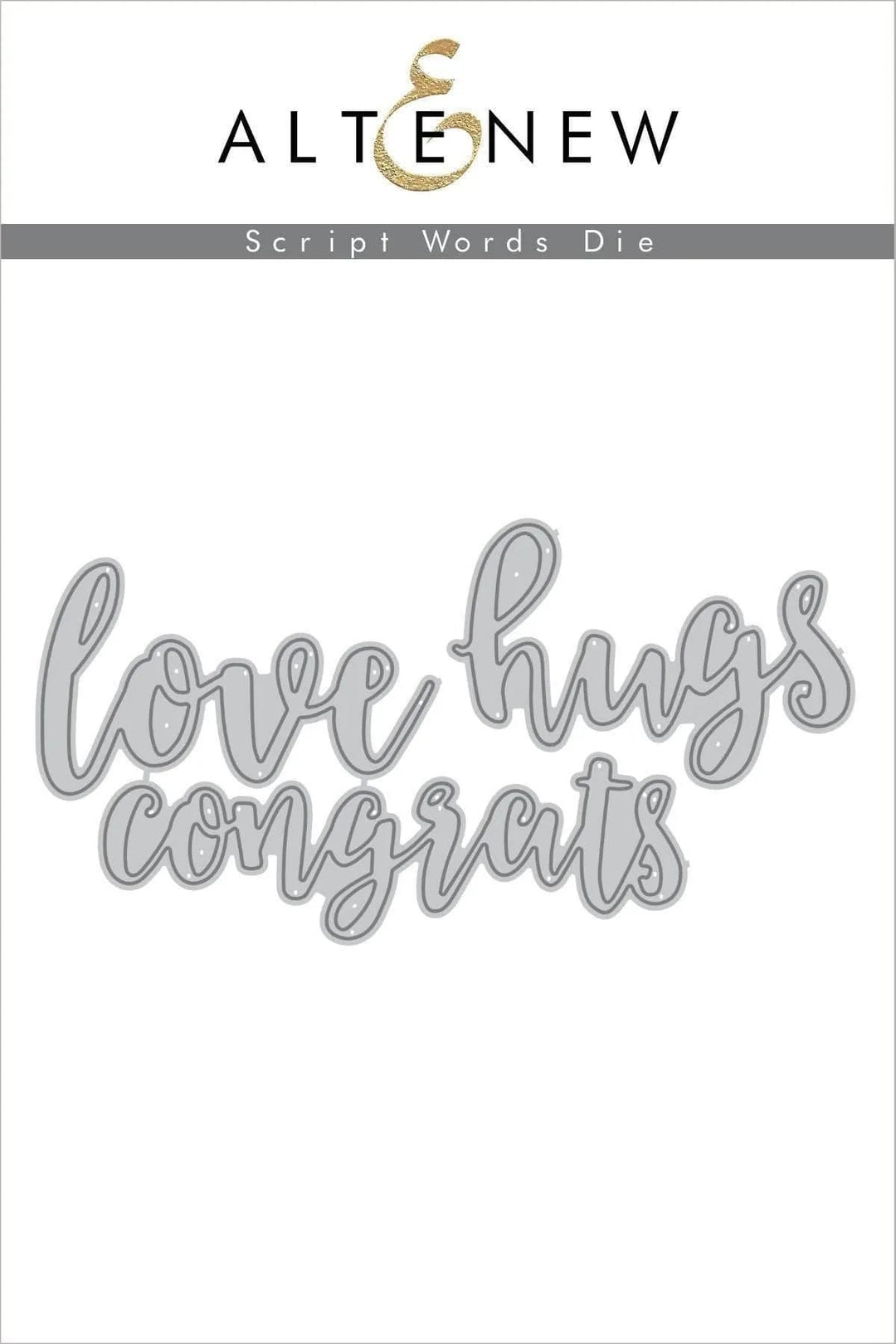 Dies Script Words Die Set